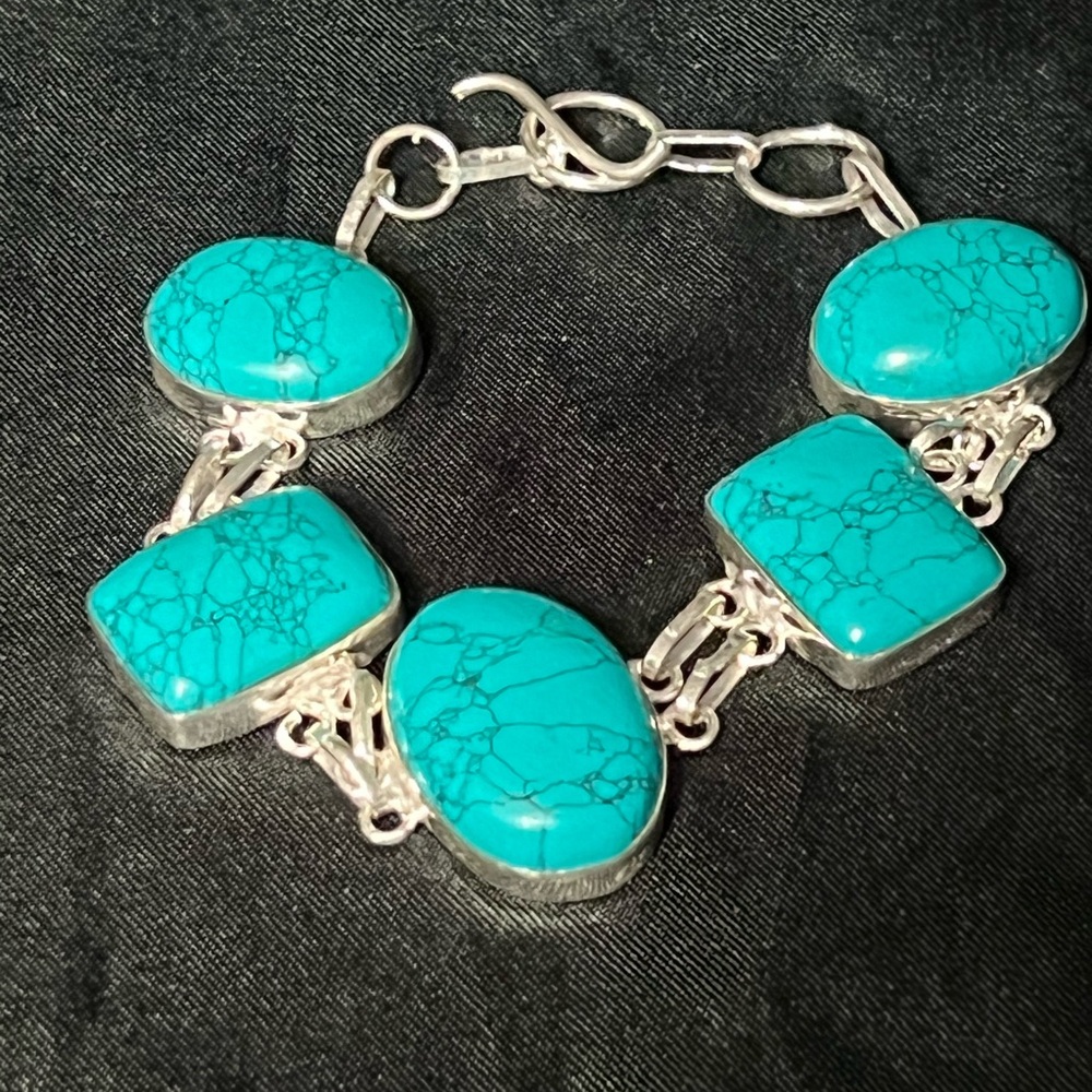 Turquoise 925 Silver Branclet